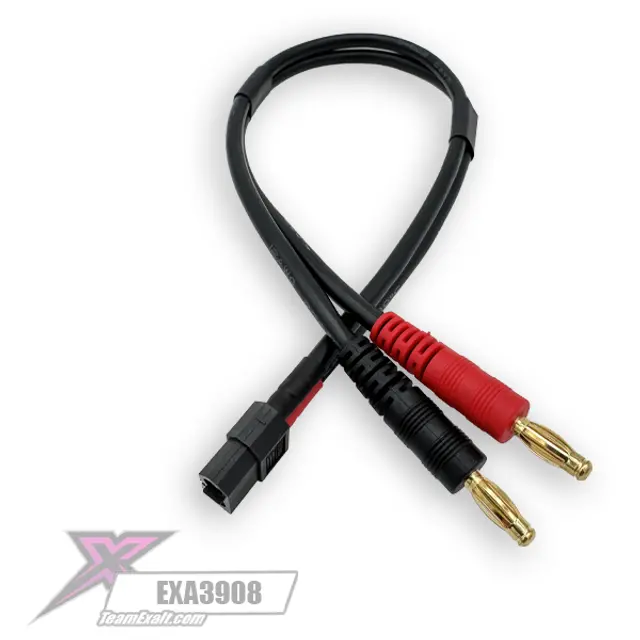 Team Exalt Female Xt60 To Female 4Mm Male Bullets 300Mm Charger Cable, Exa3908 1