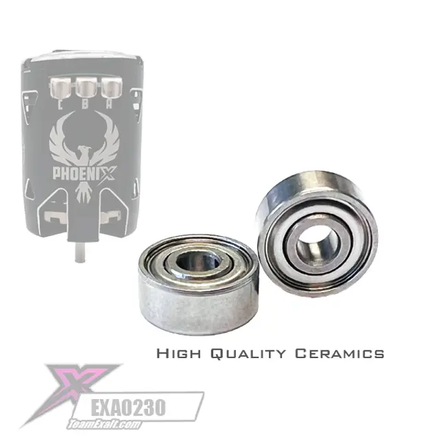 Team Exalt Hybrid-Xsn Ceramic Motor Bearings 1/8 X 3/8 X 5/32 (2), Exa0230 1