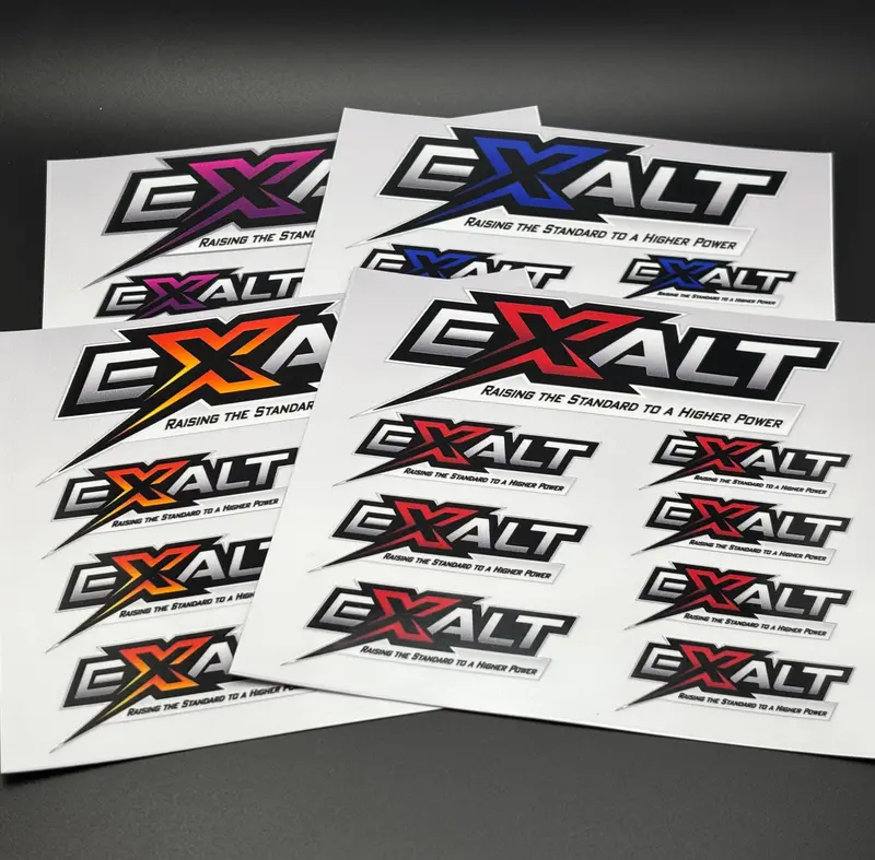 Team Exalt Logo Decals Sticker Sheet 1