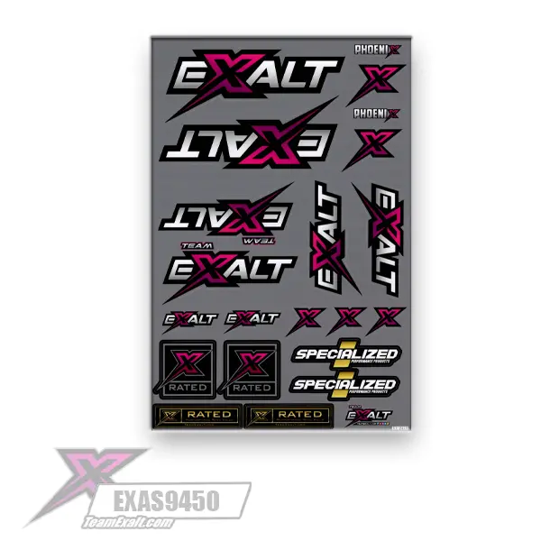 Team Exalt Sticker Sheet, Exas9450 1