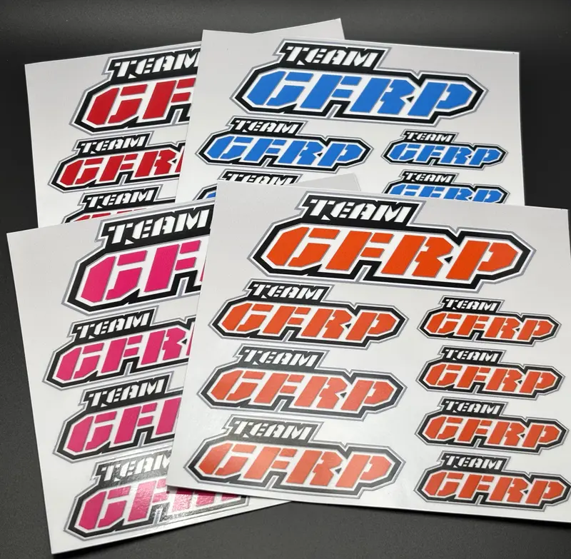 Team Gfrp Logo Decals Sticker Sheet 1