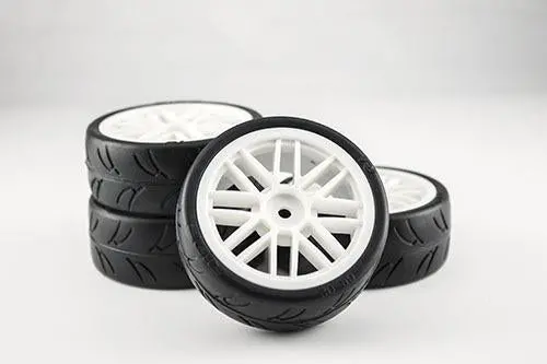 Team Gravity Rc Sedan Tires, Ugst, Pre-Glued, Grc124gtw 1