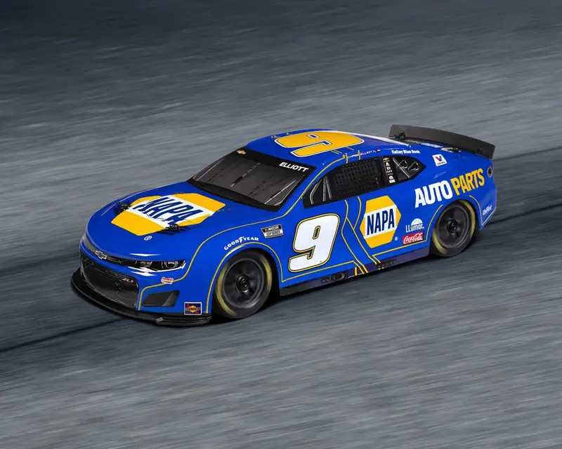 Team Losi 1/12 Nascar #9 Napa 2025 Chevrolet Camaro Zl1 2S Awd Rtr On-Road Car - Chase Elliot, Los1122509 1