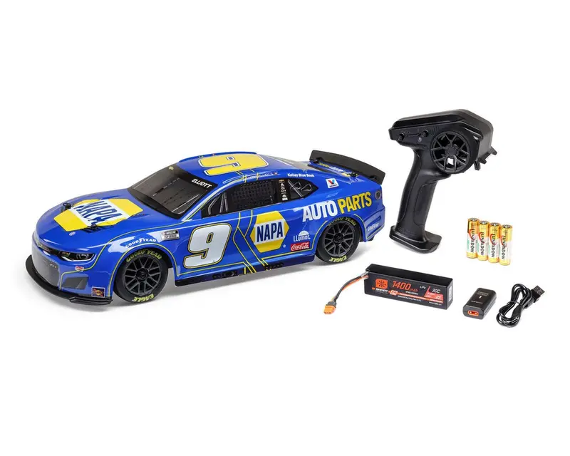 Team Losi 1/12 Nascar #9 Napa 2025 Chevrolet Camaro Zl1 2S Awd Rtr On-Road Car - Chase Elliot, Los1122509 2