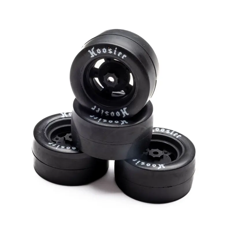 Team Losi Hoosier Mounted Tires, Medium (4): Grom Asphalt Late Model, Los-3779 1