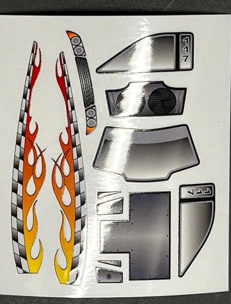 Team Losi Micro-T 1/36 Truck Decals - Vintage Team Losi Microt Aftermarket Decal Set, Bkr0222 1