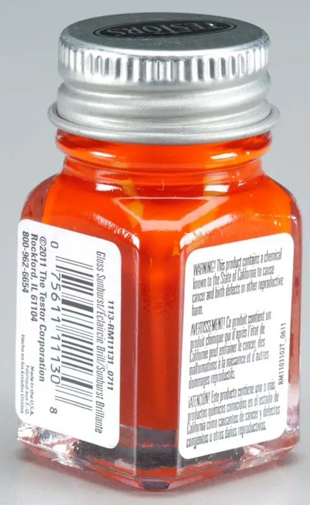 Testors 1113Tt Sunburst 1/4 Oz, 1113Tt 1
