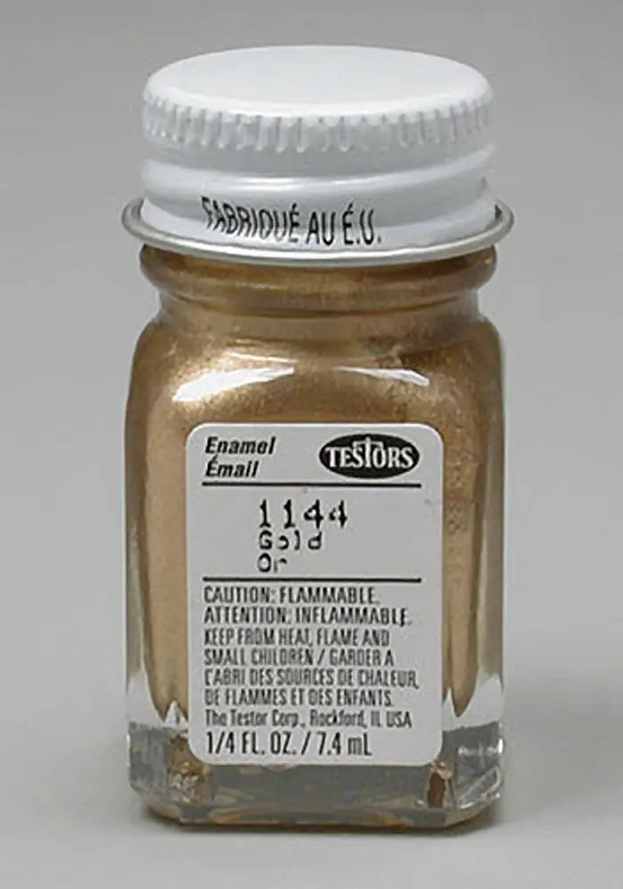 Testors 1144Tt Gold Metallic 1/4 Oz, 1144Tt 1