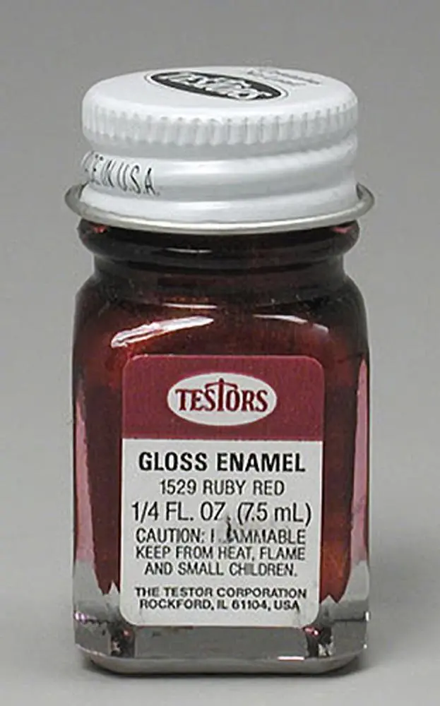 Testors 1529Tt Red Metal Flake 1/4 Oz, 1529Tt 1
