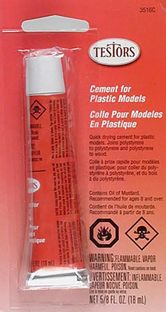 Testors 3516Xt Plastic Cement 5/8 Oz Card, 3516Xt 1