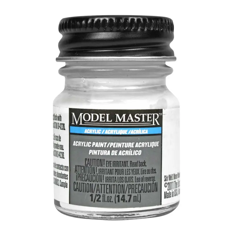Testors 4769 Model Master Flat White Fs37875 1/2 Oz, 4769 1