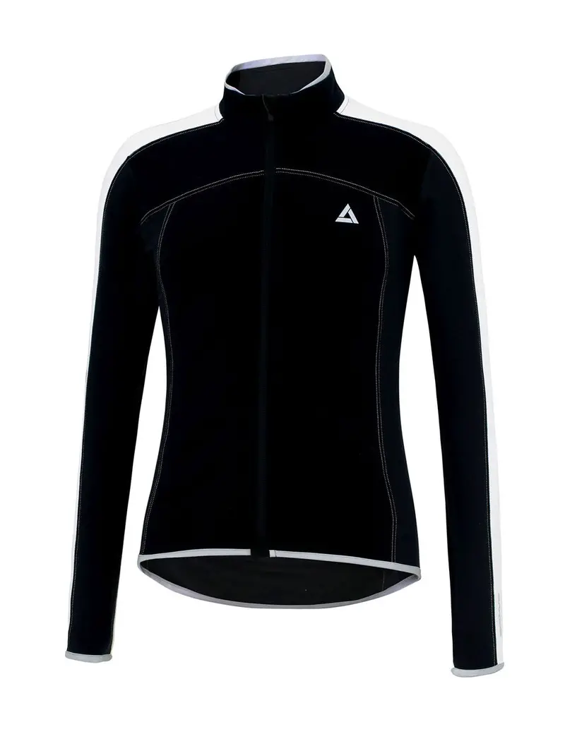 Thermo Fahrradtrikot Langarm Pro Line Schwarz-Weiß Setprodukt 1