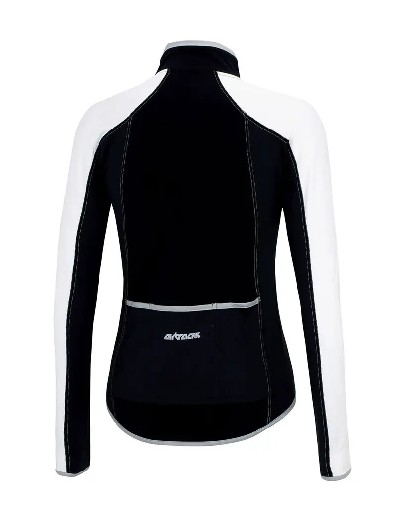 Thermo Fahrradtrikot Langarm Pro Line Schwarz-Weiß Setprodukt 2
