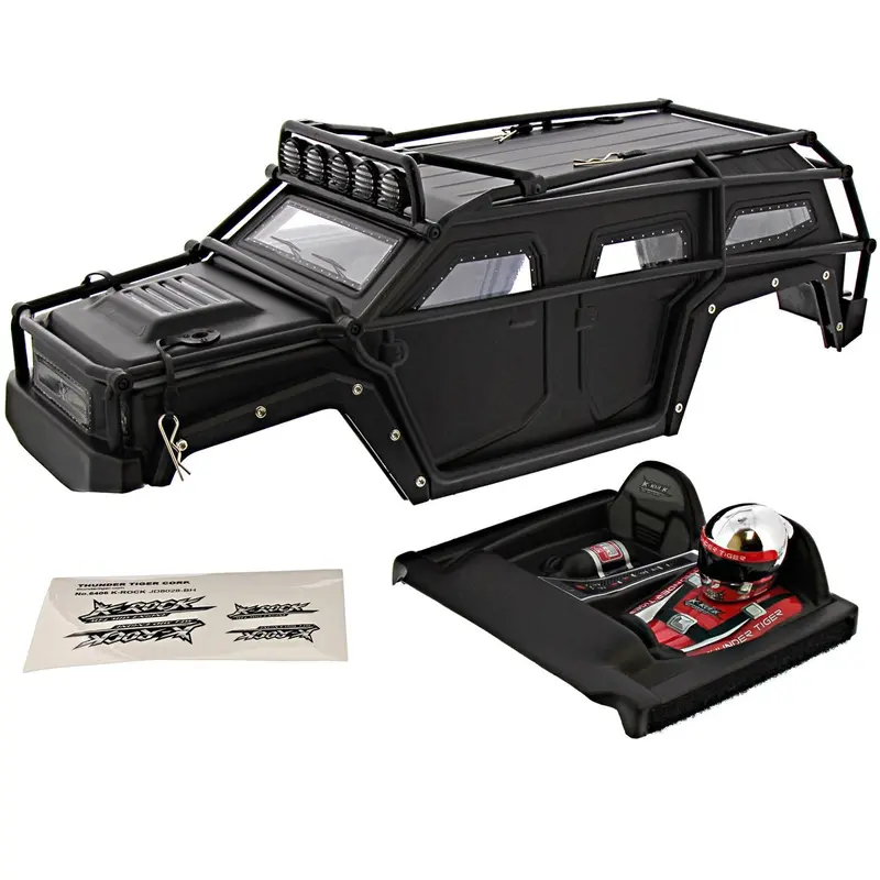 Thunder Tiger 1/8 K-Rock Mt4 G5 Black Body, Roll Cage & Driver 1
