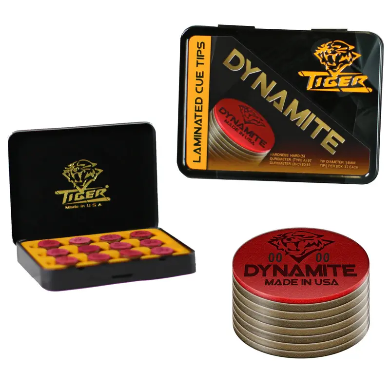 Tiger Dynamite Laminated Cue Tip - Hard 1
