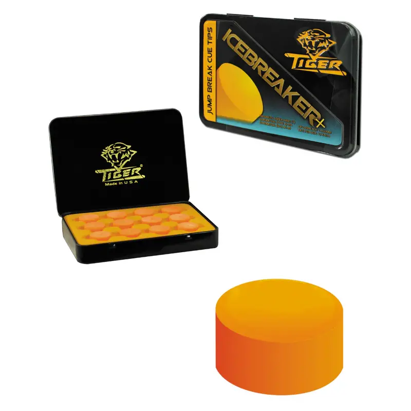 Tiger Icebreaker Phenolic/Leather Jump Cue Tip - Super Hard+ 1