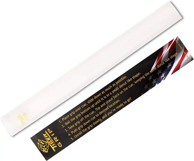 Tiger Silicone Pool Cue Grip - Clear 1