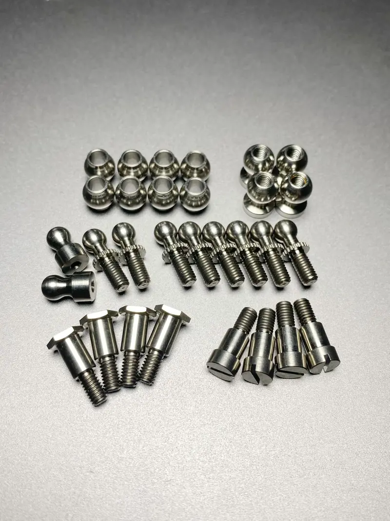 Titanium Hardware Set For Works Yz-10 93 Wcs 94 95 Yokomo Dogfighter, Fz-050.94 1