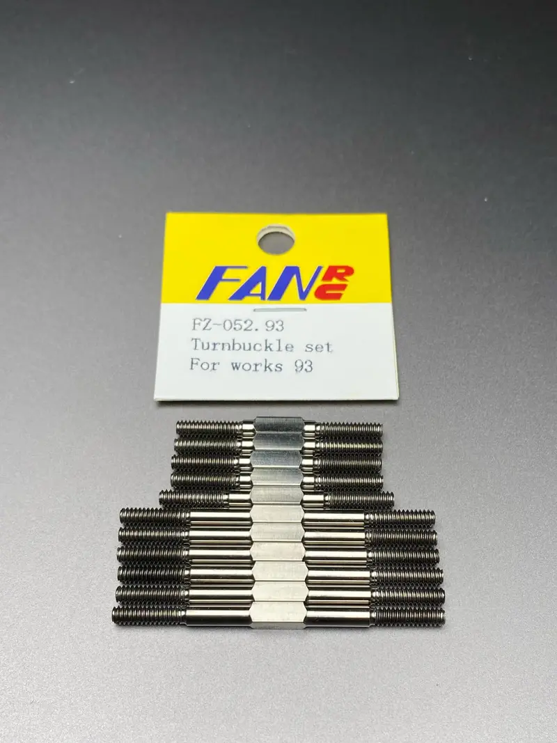 Titanium Turnbuckle Set For Yokomo Works 93, Fz-052.93 1