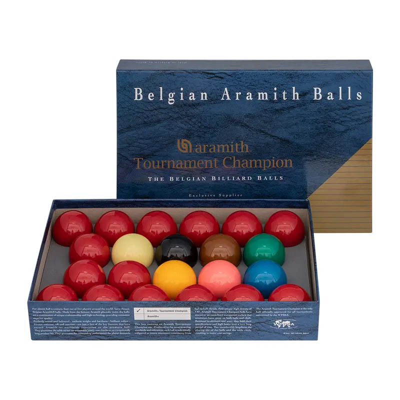 Tournament Champion Aramith Snooker Balls Set - 2 1/16" 1