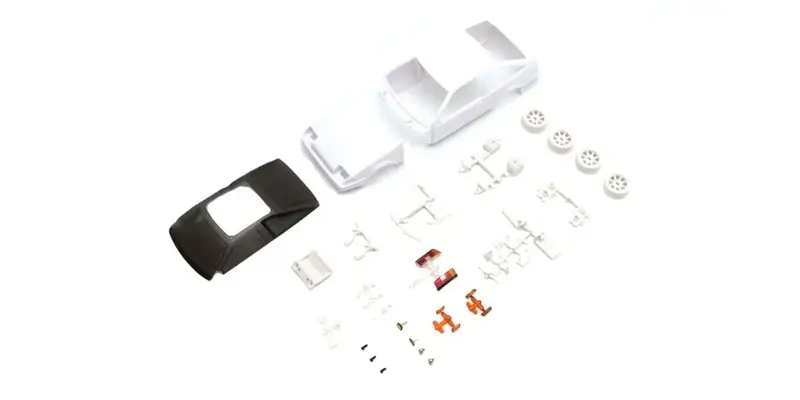 Toyota Sprinter Trueno Ae86 White Body Set W/Rim Mzn226 1