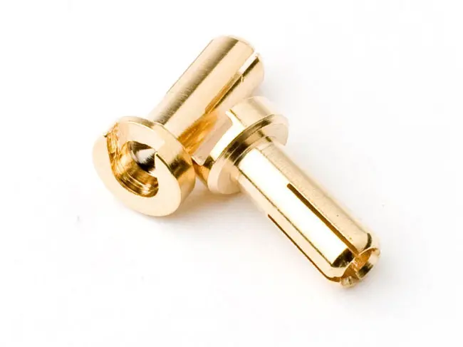 Tq 4Mm Low Profile Bullet Connector Gold (2), Tq-2501 1