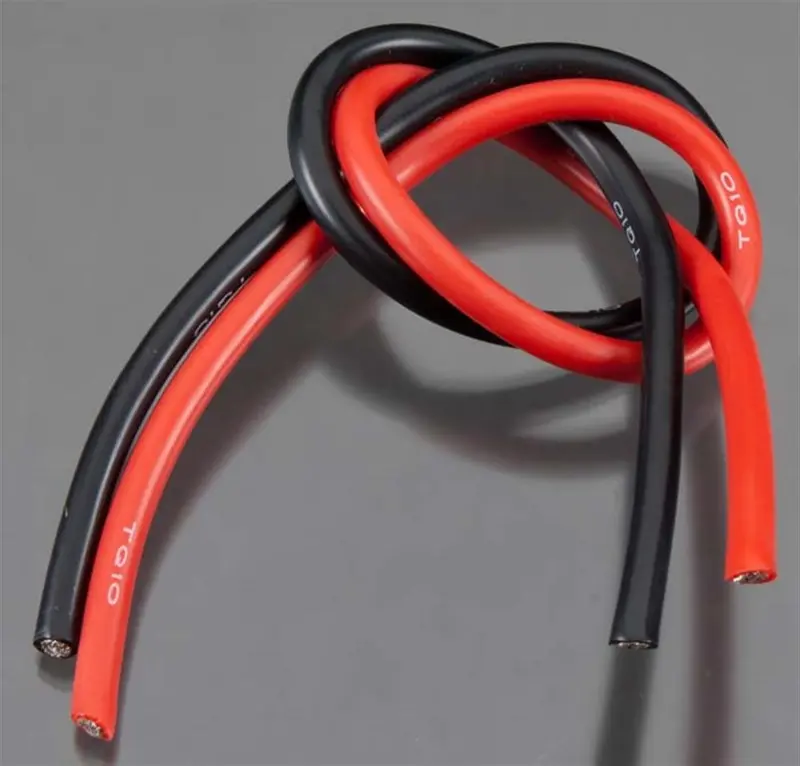 Tq Wire Products 10 Gauge Super Flexible Wire, 1' Ea, Black/Red, 1102 1