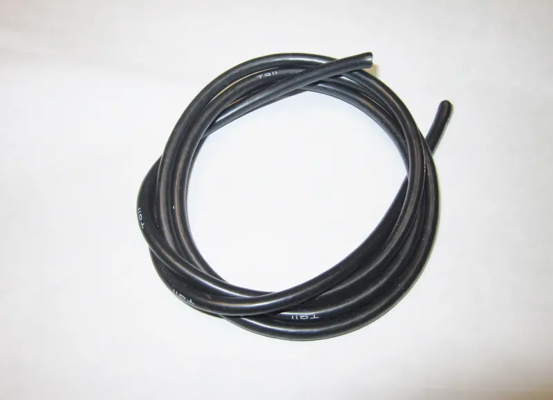 Tq Wire Products 11 Gauge Wire, 3', Black Insulation, 1113 1