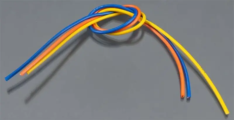 Tq Wire Products 16 Gauge Flexible Wire, 1' Ea, Blu/Ylw/Orng, 1604 1