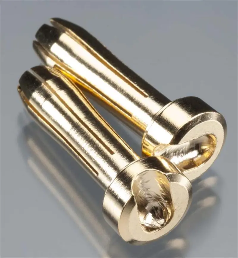 Tq Wire Products Male Hd Bullet Connector, 4Mm / 18Mm, 2505 1