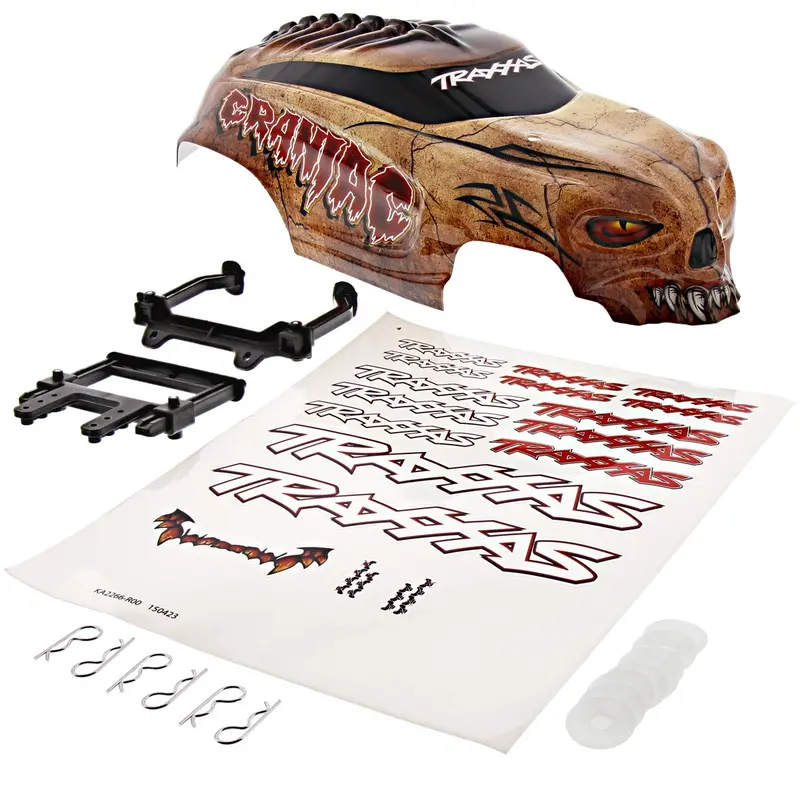 Traxxas 1/10 Craniac 2Wd Bone Craniac Body, Decals, Posts & Mounts 1