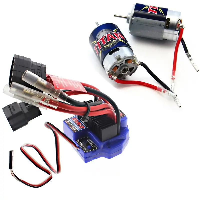 Traxxas 1/10 E-Maxx Evx-2 Esc With Lvd & 2 Titan 550Motors 1
