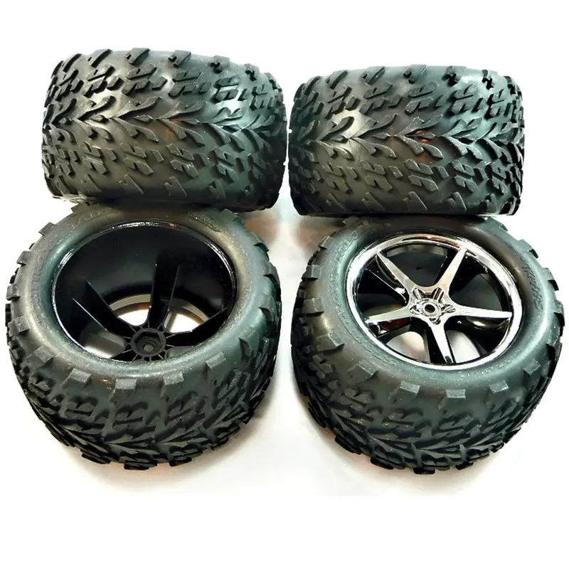 Traxxas 1/10 E-Revo 4 Talon Tires & Gemini Wheels 1