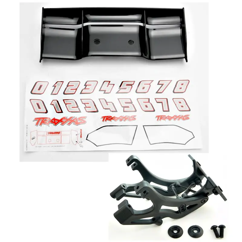 Traxxas 1/10 E-Revo Black Wing, Decals & Mount 1