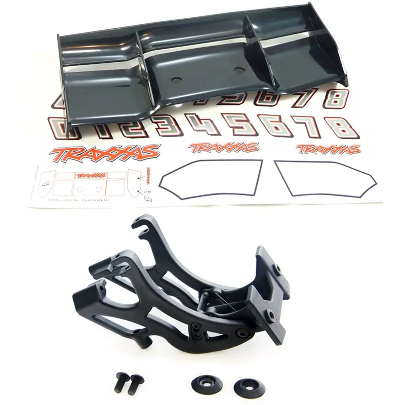 Traxxas 1/10 E-Revo Brushless Wing Mount & Black Wing 1