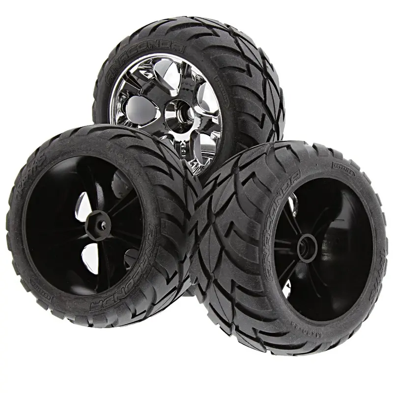 Traxxas 1/10 Jato Anaconda Tires & 12Mm Hex All Star Wheels 1