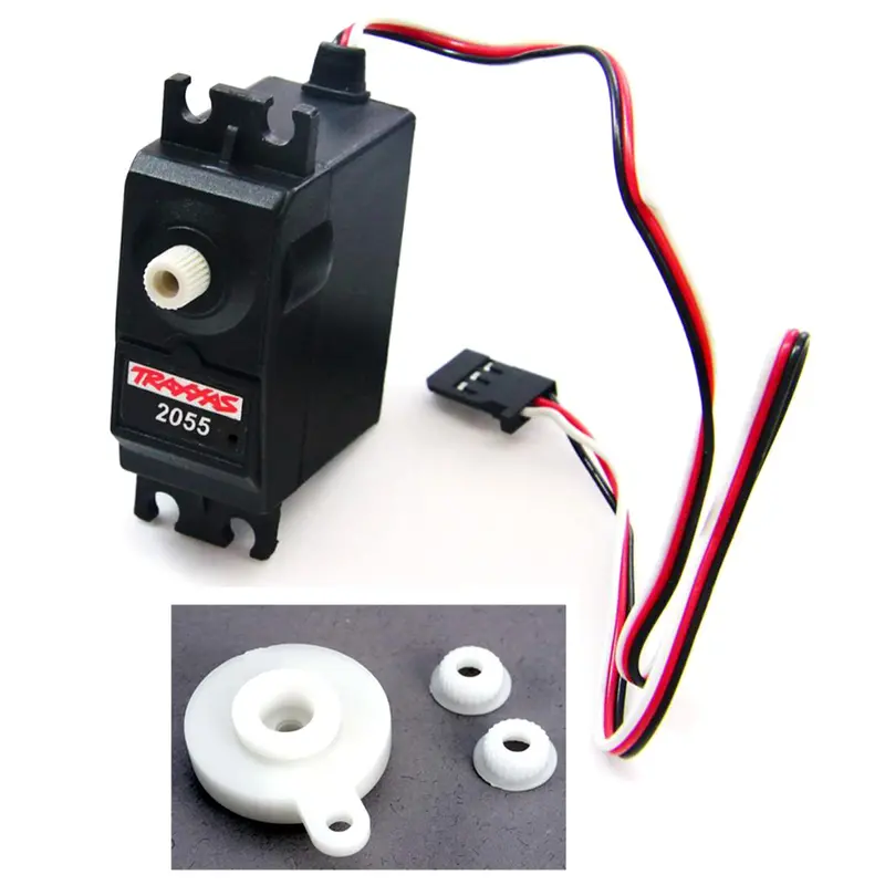 Traxxas 1/10 Nitro Rustler 2055 High Torque Steering Servo, Saver & Bell Cranks 1