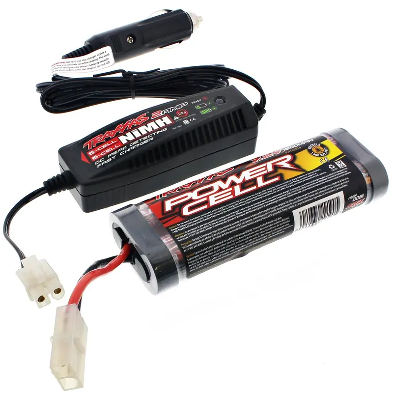 Traxxas 1/10 Nitro Slash 7.2V Nimh 1800 Mah Battery & 2 Amp Car Charger 1