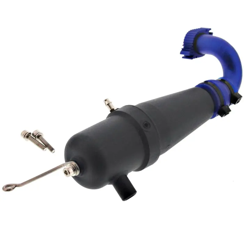 Traxxas 1/10 Nitro Slash Exhaust Pipe, Aluminum Header & Hanger 1