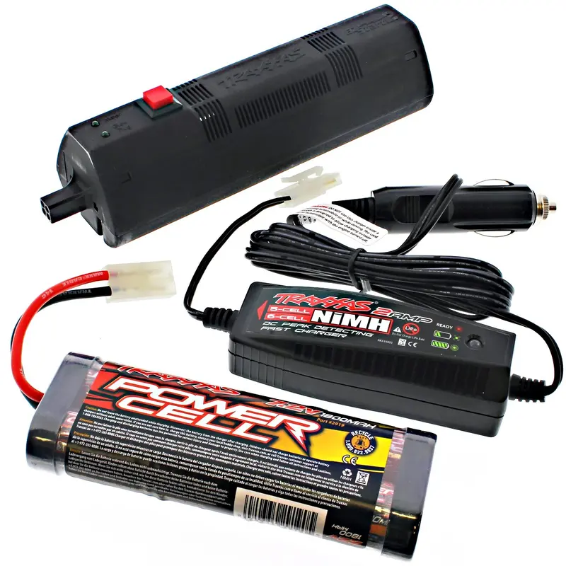 Traxxas 1/10 Nitro Slash Ez-Start Control Box, Battery & Charger 1