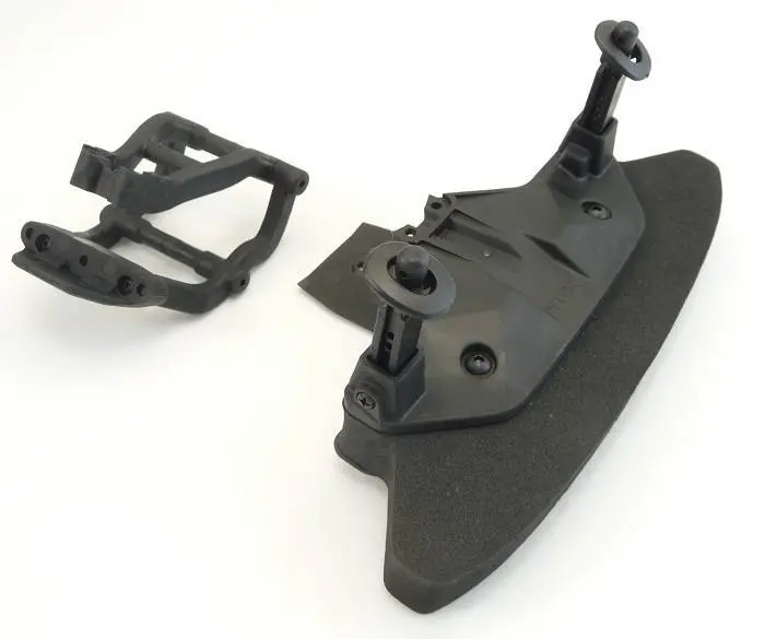 Traxxas 1/10 Rally 4X4 Vxl Front Bumper, Skid, Wheelie Mount & Body Posts 1