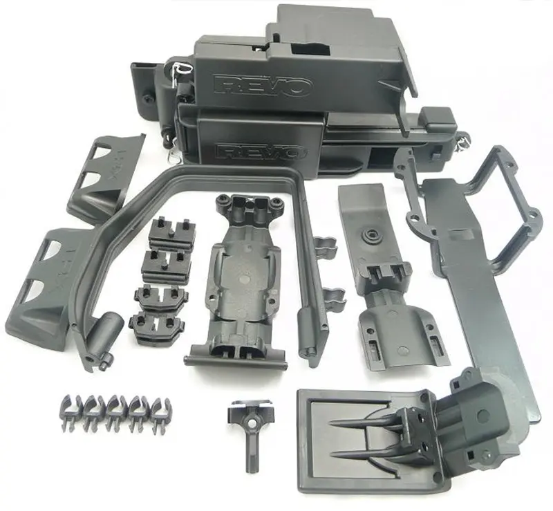 Traxxas 1/10 Revo Electronics Box, Skid Plates & Shock Mounts 1