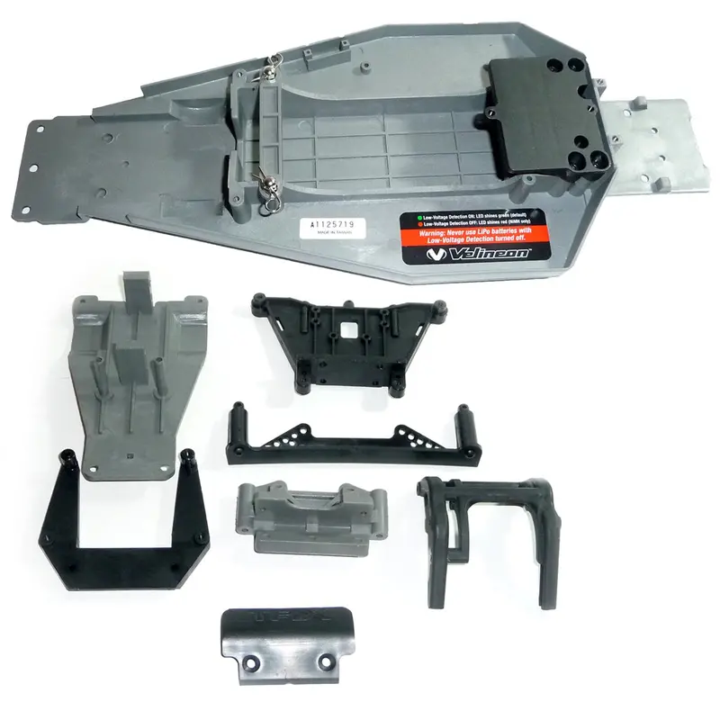 Traxxas 1/10 Rustler Vxl Chassis, Shock Towers, Bumper & Skid Plates 1