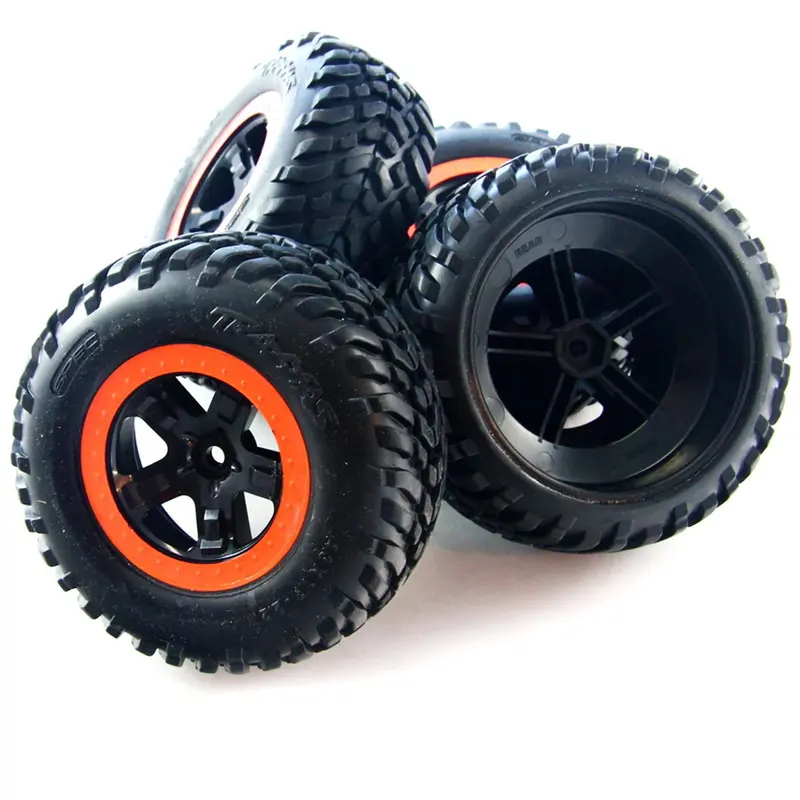Traxxas 1/10 Slash 2Wd Orange 12Mm Hex Wheels & Tires 1