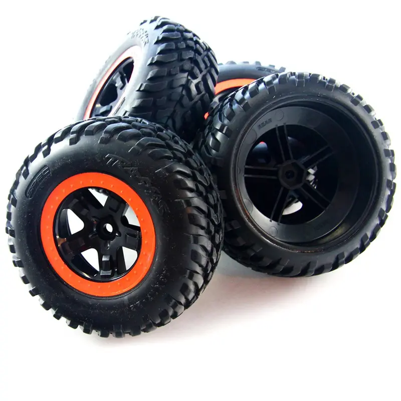 Traxxas 1/10 Slash 2Wd Robby Gordon Orange 12Mm Hex Wheels & Sct Tires 1