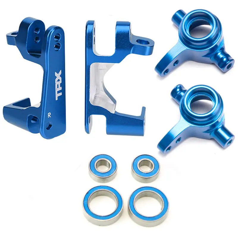 Traxxas 1/10 Slash 4X4 Platinum Aluminum Castor & Steering Blocks 1