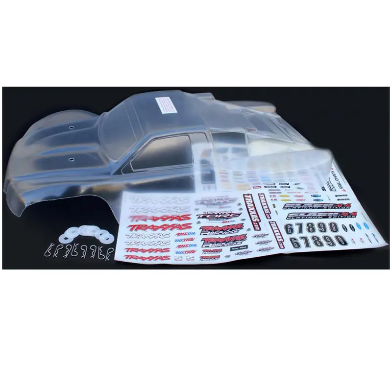 Traxxas 1/10 Slash 4X4 Platinum Clear Body & Decals 1