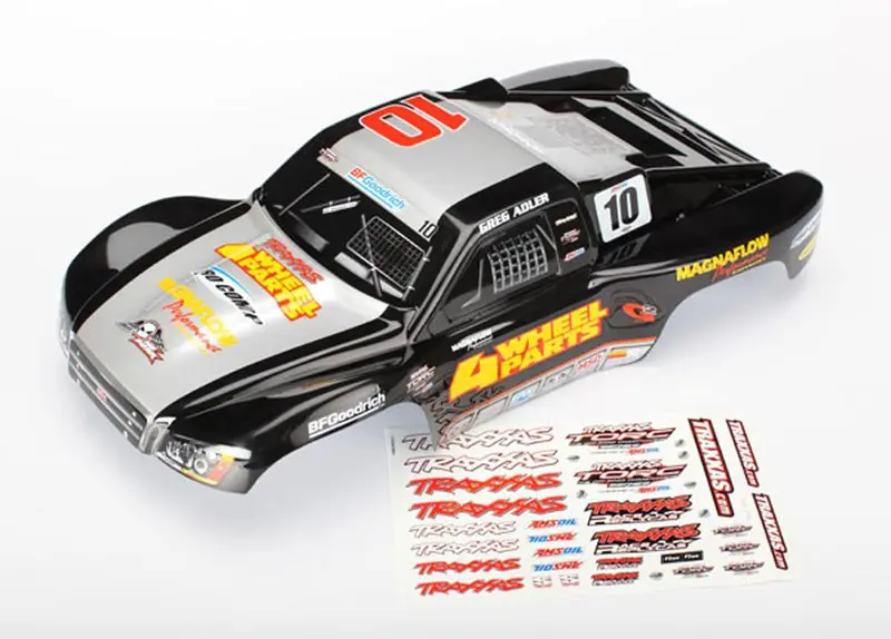 Traxxas 1/10 Slash 4X4 Ultimate Black Greg Adler # 10 Body 1