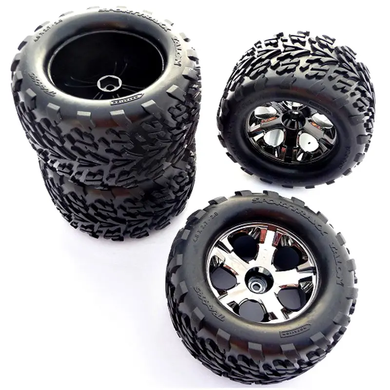 Traxxas 1/10 Stampede 2Wd Xl-5 4 Talon Tires & All Star 12Mm Wheels 1