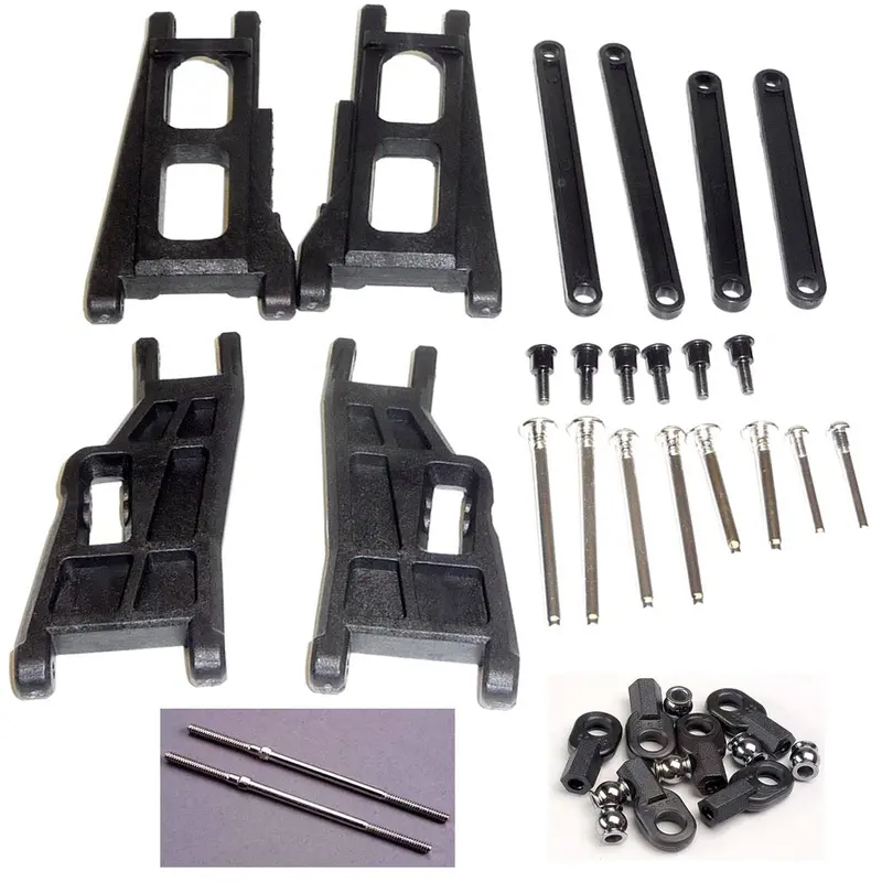 Traxxas 1/10 Stampede 2Wd Xl-5 Front & Rear Suspension Arms, Turnbuckles & Hinge Pins 1